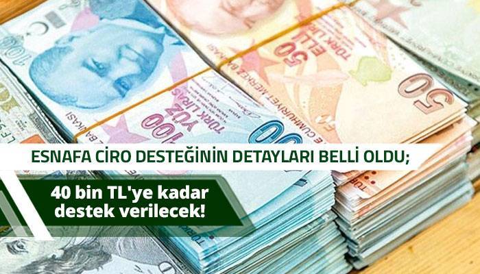 40 bin TL ye kadar destek verilecek