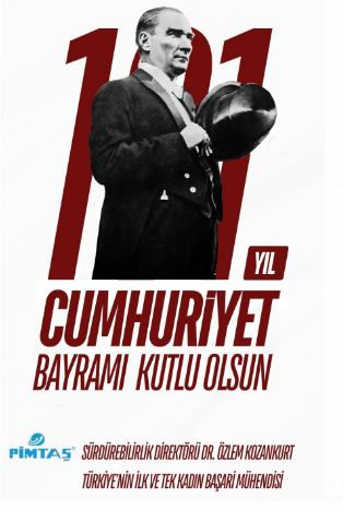 PİMTAŞ 29 EKİM  CUMHURİYET BAYRAMI İLANI 