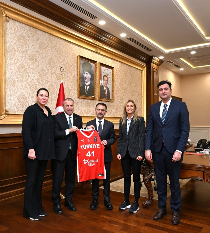 Türkiye Basketbol Federasyonu’ndan, Vali İlhami Aktaş’a Ziyaret 